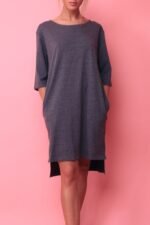 Laisvo silueto trikotažinė suknelė - Image 4