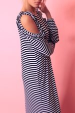 Suknelė su raukiniais, ilga - Image 2