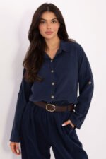 Marškiniai ilgomis rankovėmis modelis 220822 Italy Moda