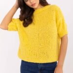 Megztinis trumpomis rankovėmis modelis 207600 Italy Moda