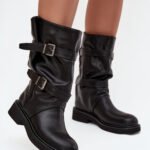 Šlaunų aukščio batai modelis 218735 Step in style