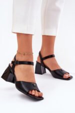Sandalai su kulnu modelis 213185 Step in style - Image 2