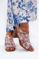 Sandalai su kulnu modelis 211363 Step in style - Image 3