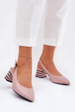 Sandalai su kulnu modelis 209776 Step in style