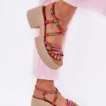 Sandalai su kulnu modelis 215023 Step in style