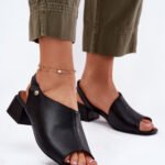 Sandalai su kulnu modelis 215343 Step in style