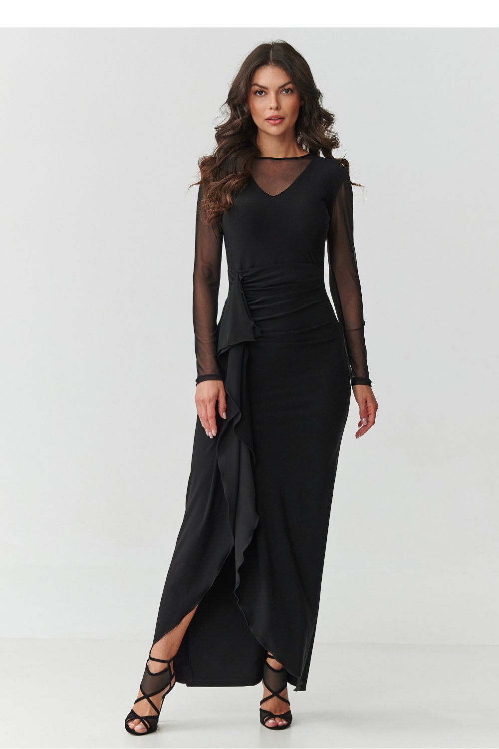 Long dress model 218110 Makadamia Long dress model 218110 Makadamia - Image 1