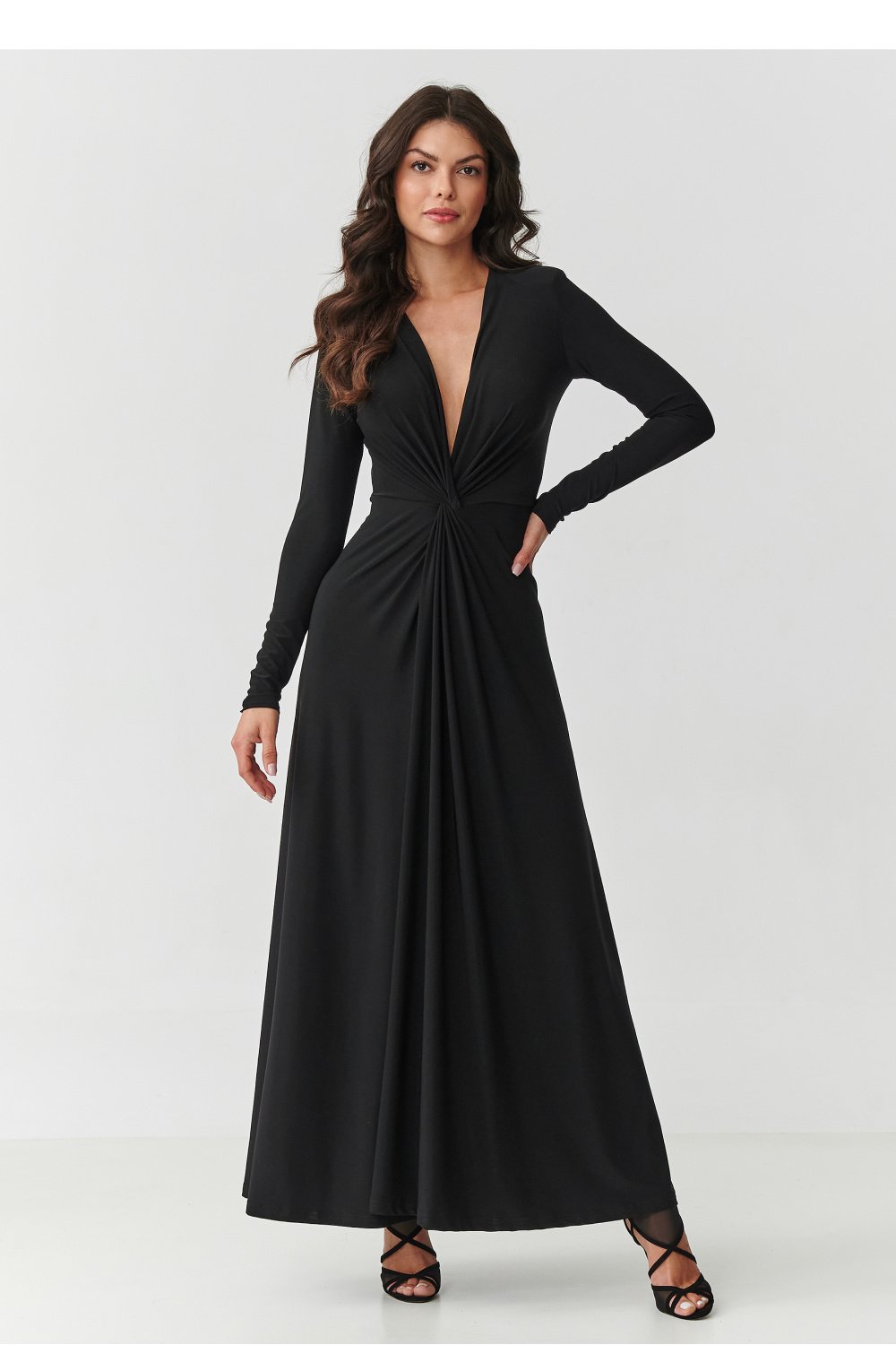 Long dress model 220464 Makadamia Long dress model 220464 Makadamia - Image 1