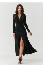 Long dress model 220464 Makadamia - Image 2