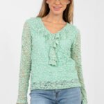 Lace blouse model 223839 Rue Paris