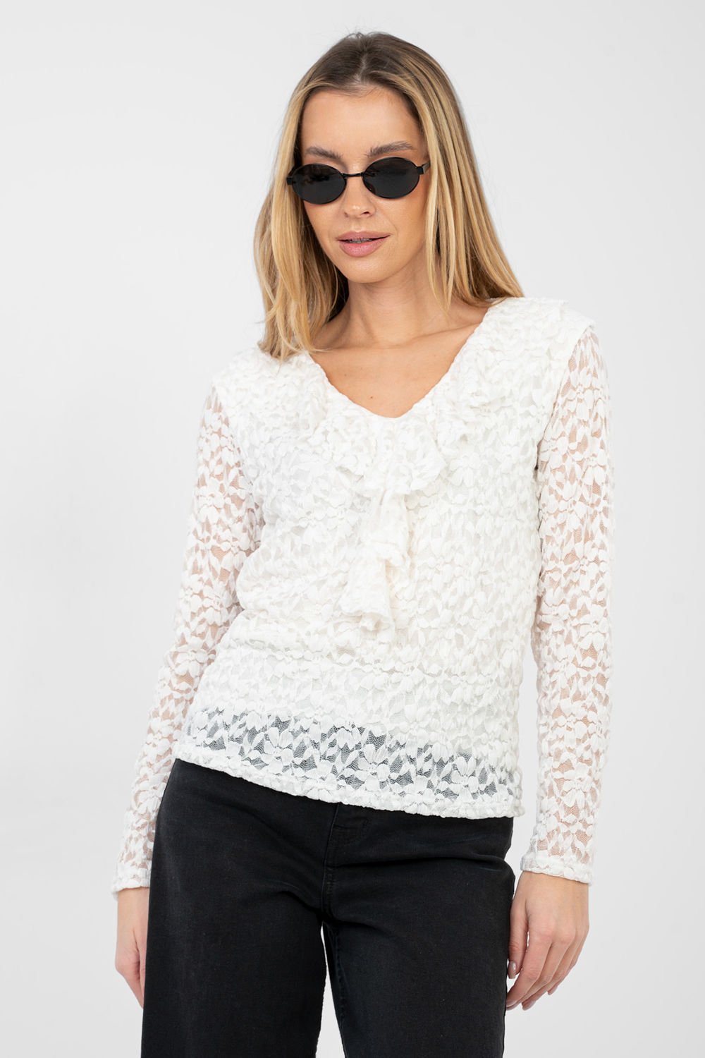 Lace blouse model 223842 Rue Paris Lace blouse model 223842 Rue Paris - Image 1