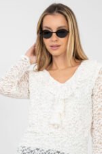 Lace blouse model 223842 Rue Paris - Image 4