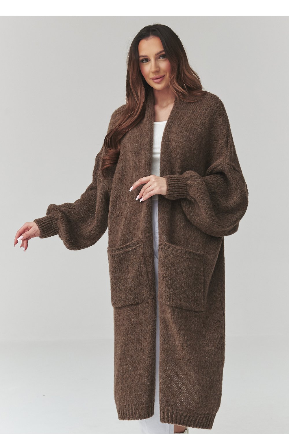 Cardigan model 226873 Makadamia Cardigan model 226873 Makadamia - Image 1