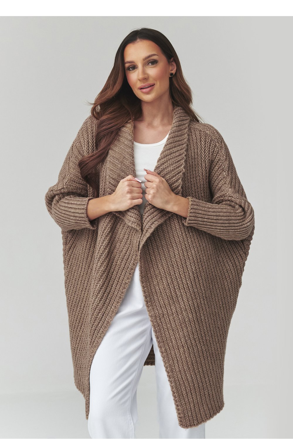 Cardigan model 226877 Makadamia Cardigan model 226877 Makadamia - Image 1