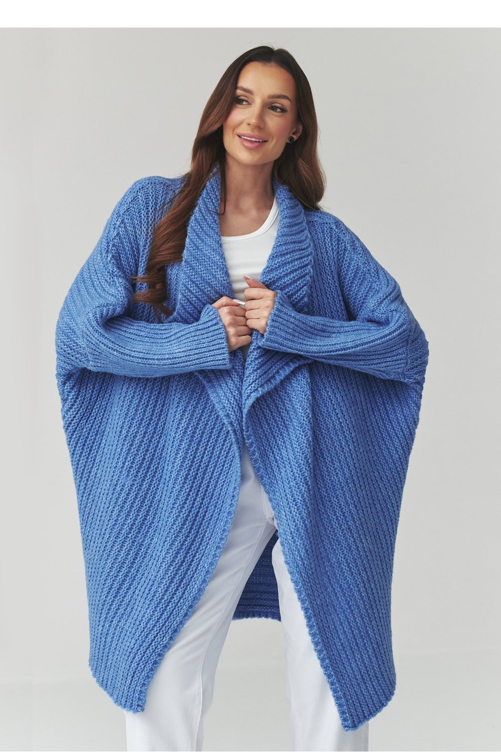 Cardigan model 226884 Makadamia Megztinis su sagomis modelis 226884 Makadamia - Image 1