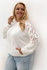 Plus size sweatshirt model 228062 Relevance - Image 4