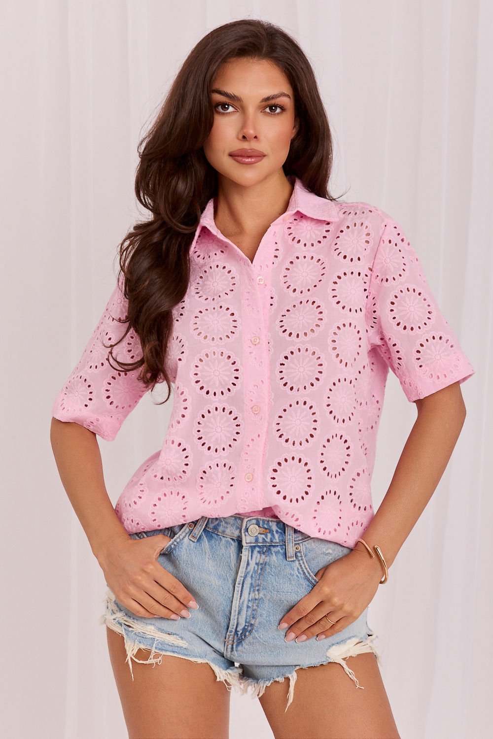 Short sleeve shirt model 230427 Lakerta Short sleeve shirt model 230427 Lakerta - Image 1