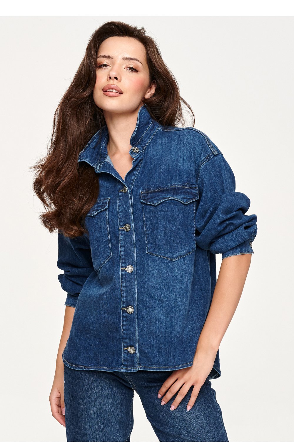 Long sleeve shirt model 230871 Makadamia Ilgomis rankovėmis marškiniai modelis 230871 Makadamia - Image 1