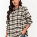 Long sleeve shirt model 231009 Makadamia