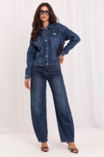 Denim jacket model 231366 Italy Moda - Image 2