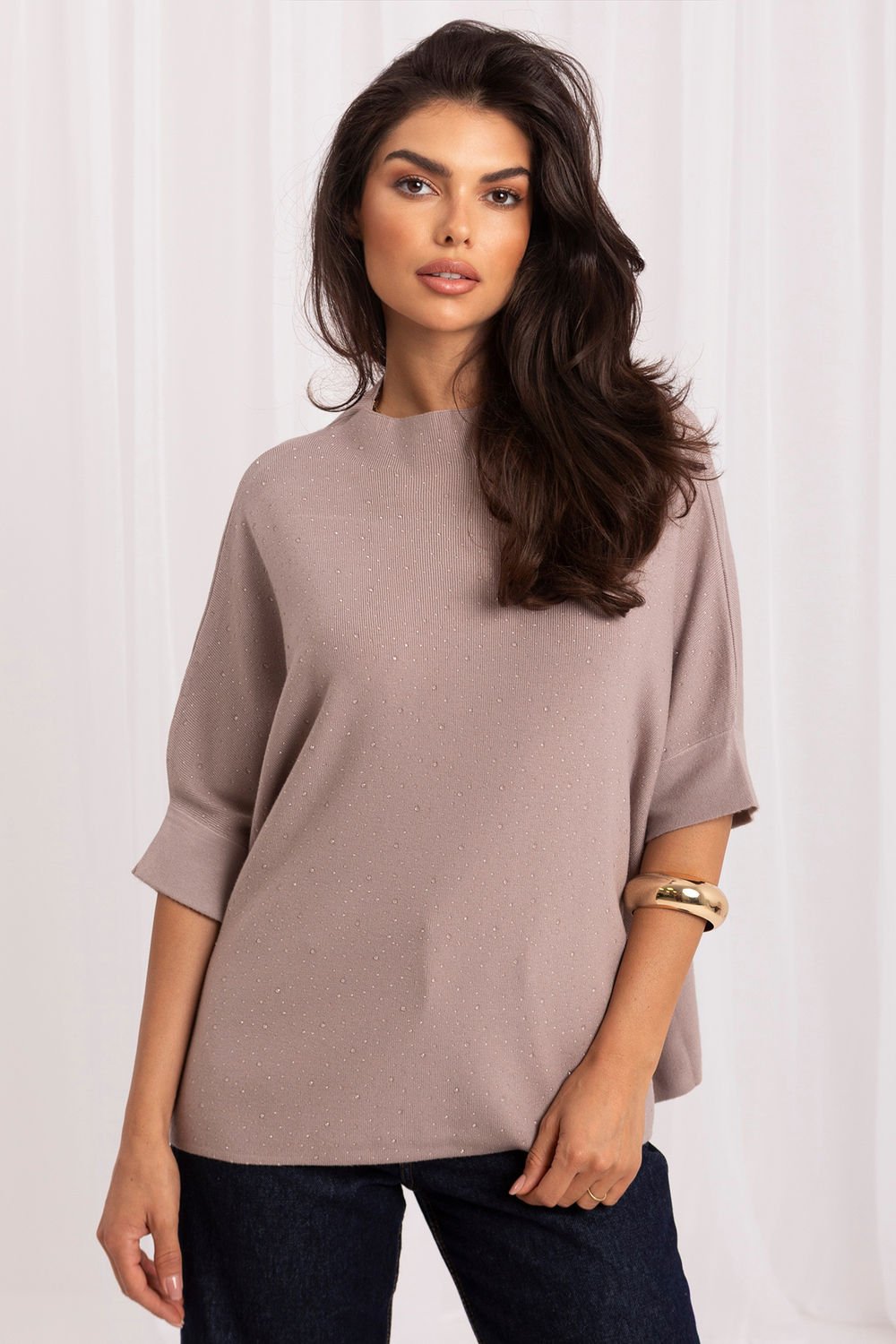 Short sleeve sweater model 231503 Italy Moda Short sleeve sweater model 231503 Italy Moda - Image 1